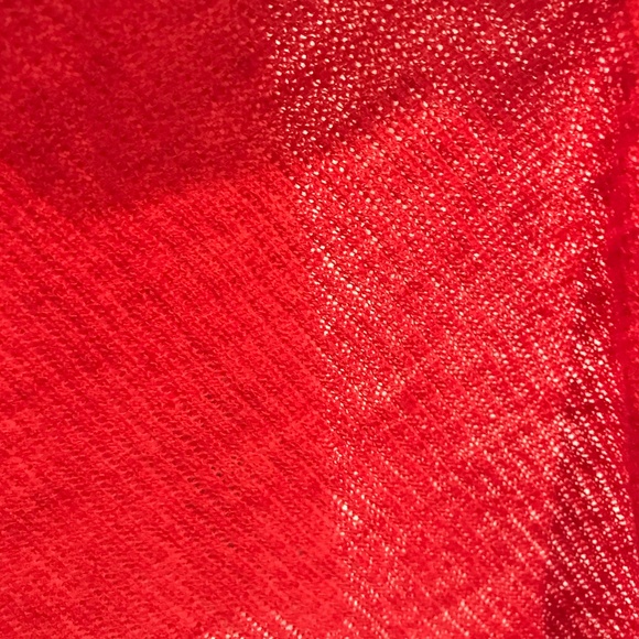 EILEEN FISHER OPEN FRONT CARDIGAN VERMILION - Picture 4 of 5